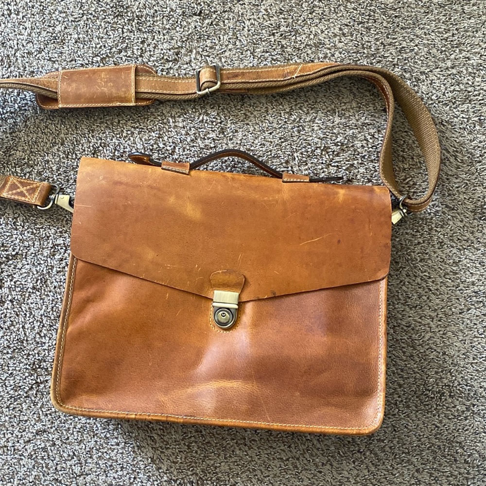 Men Leather Computer Bag